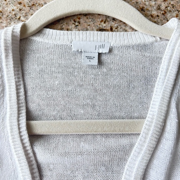 JJill linen open cardigan Size Large - Picture 2 of 3